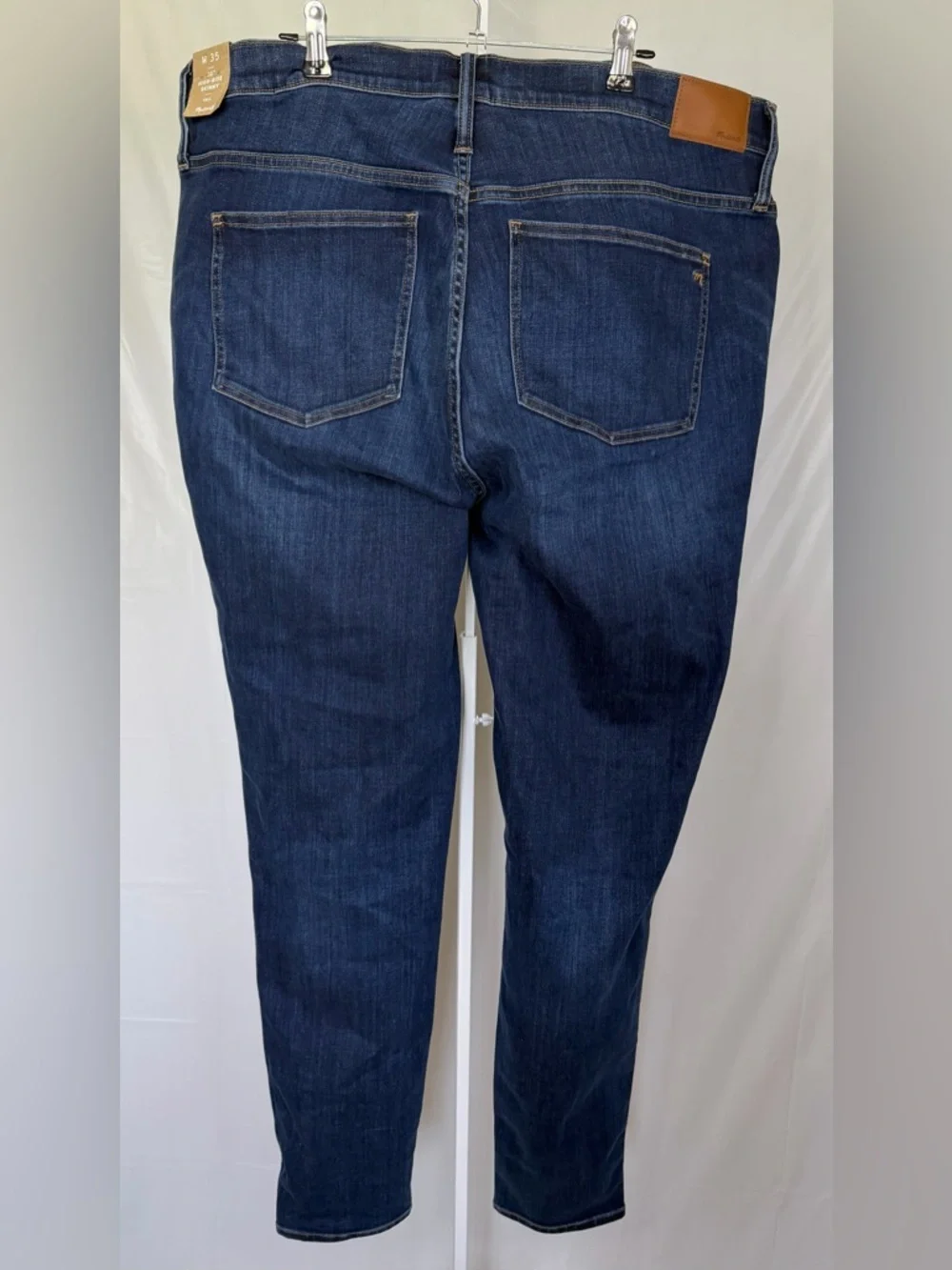 Madewell High Rise Skinny Jeans Size 35 Dark Wash NWT Tall - Picture 2 of 10